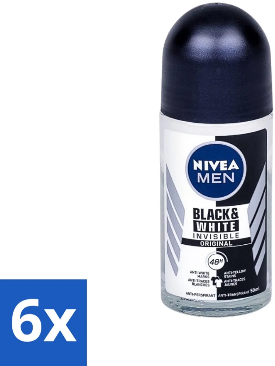 NIVEA Men Invisible for Black & White Power Roll-on 300ml