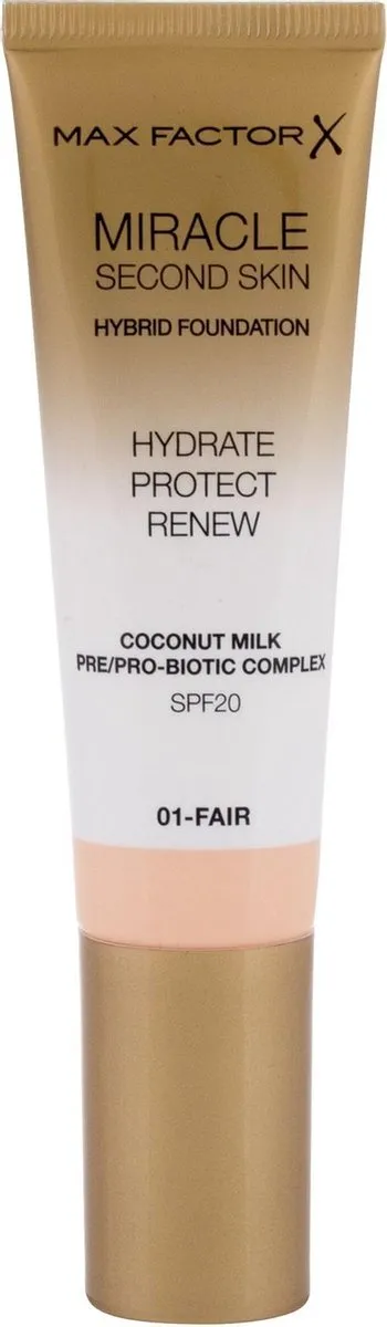 Max Factor Miracle Second Skin Foundation 01 Fair