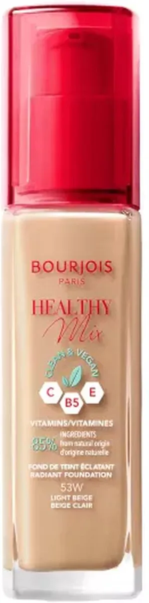 Bourjois Healthy Mix Clean Vegan Foundation 053 Light Beige 30ml