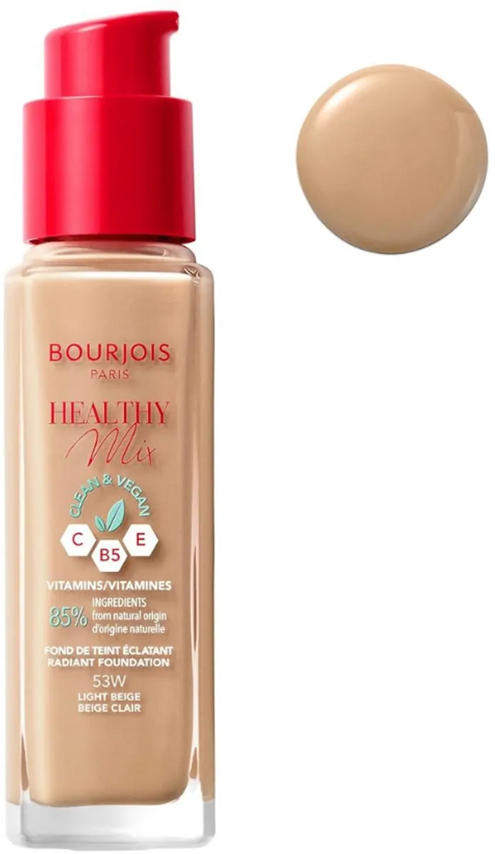 Bourjois Healthy Mix Clean Vegan Foundation 053 Light Beige 30ml