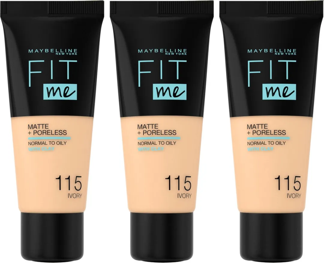 Maybelline Fit Me Matte & Poreless Foundation 115 Ivory - 90ml