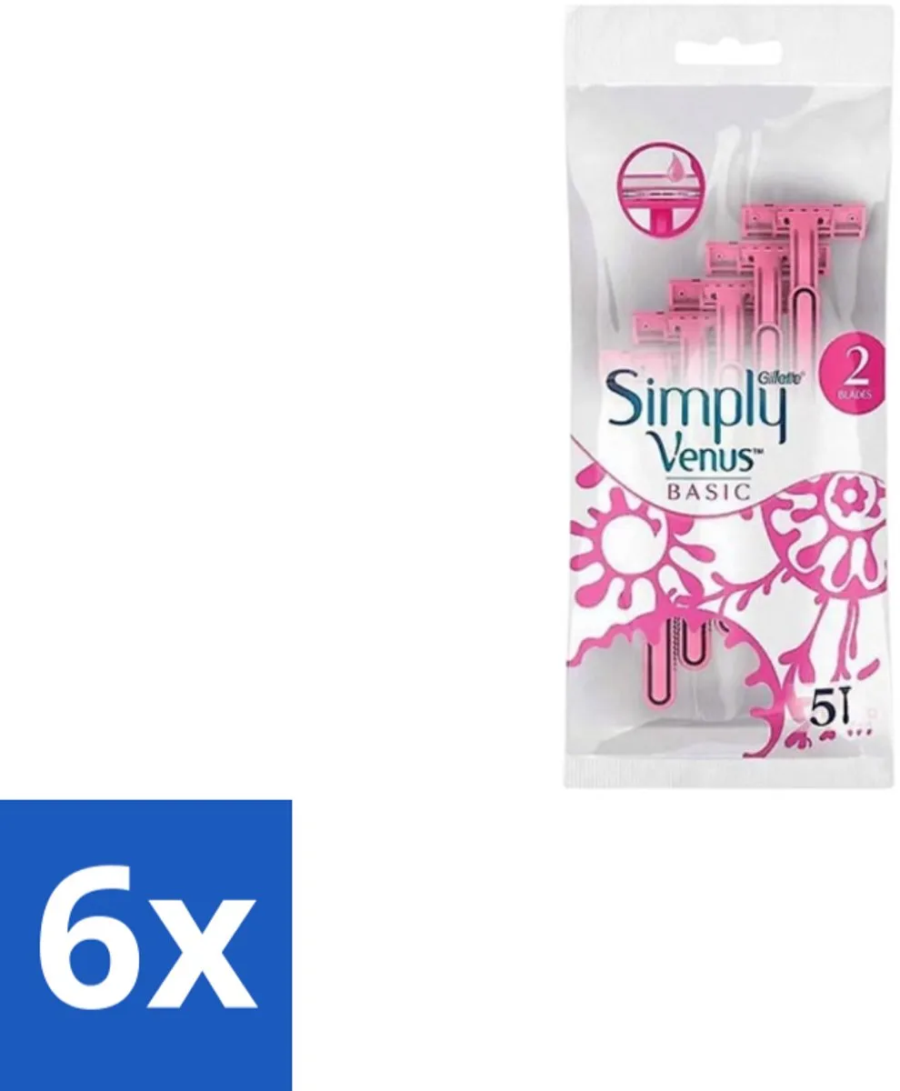 Gillette Venus Simply Basic Wegwerpscheermesjes 5 Stuks