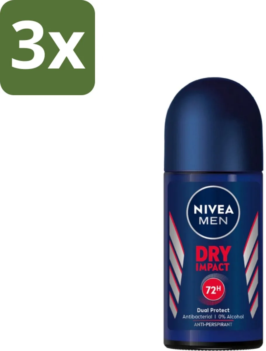 NIVEA Men Dry Impact Deodorant Roller 50ml