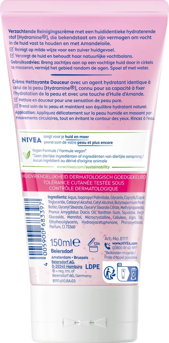 NIVEA Essentials Verzachtende Reinigingscrème 150ml
