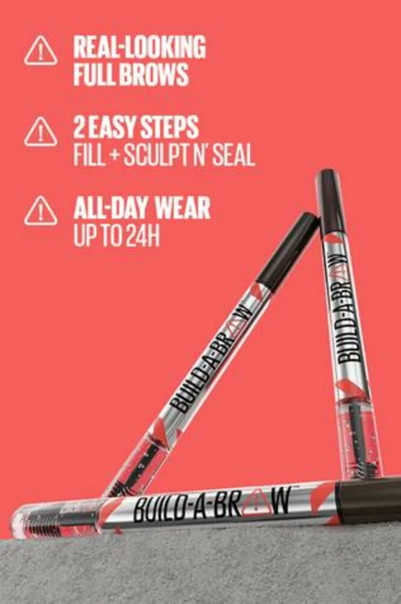 Maybelline Build-A-Brow Potlood & Gel 250 Blonde - 3 Stuks
