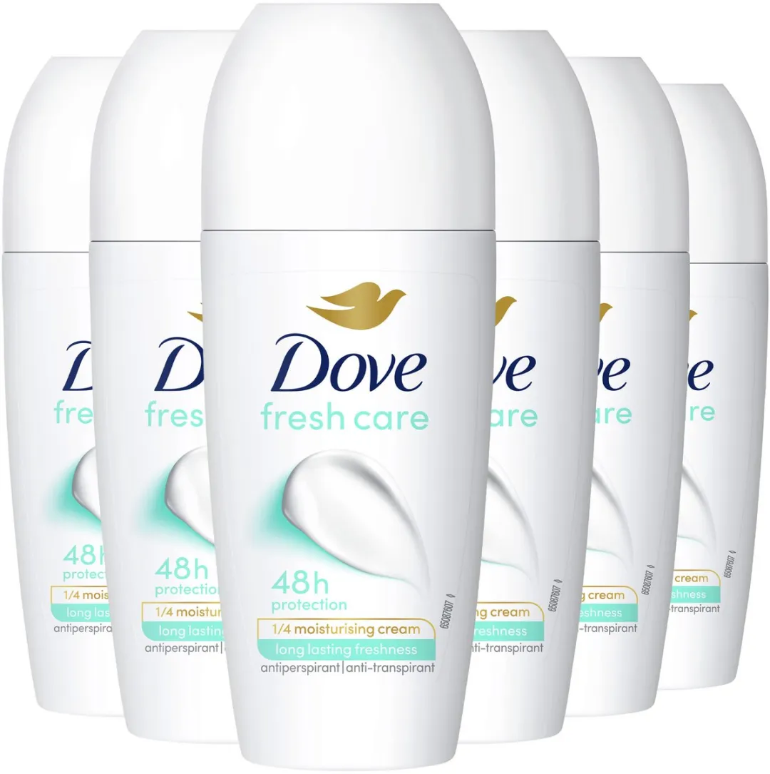 Dove Anti-Transpirant Deodorant Roller Fresh Care - 6x50ml