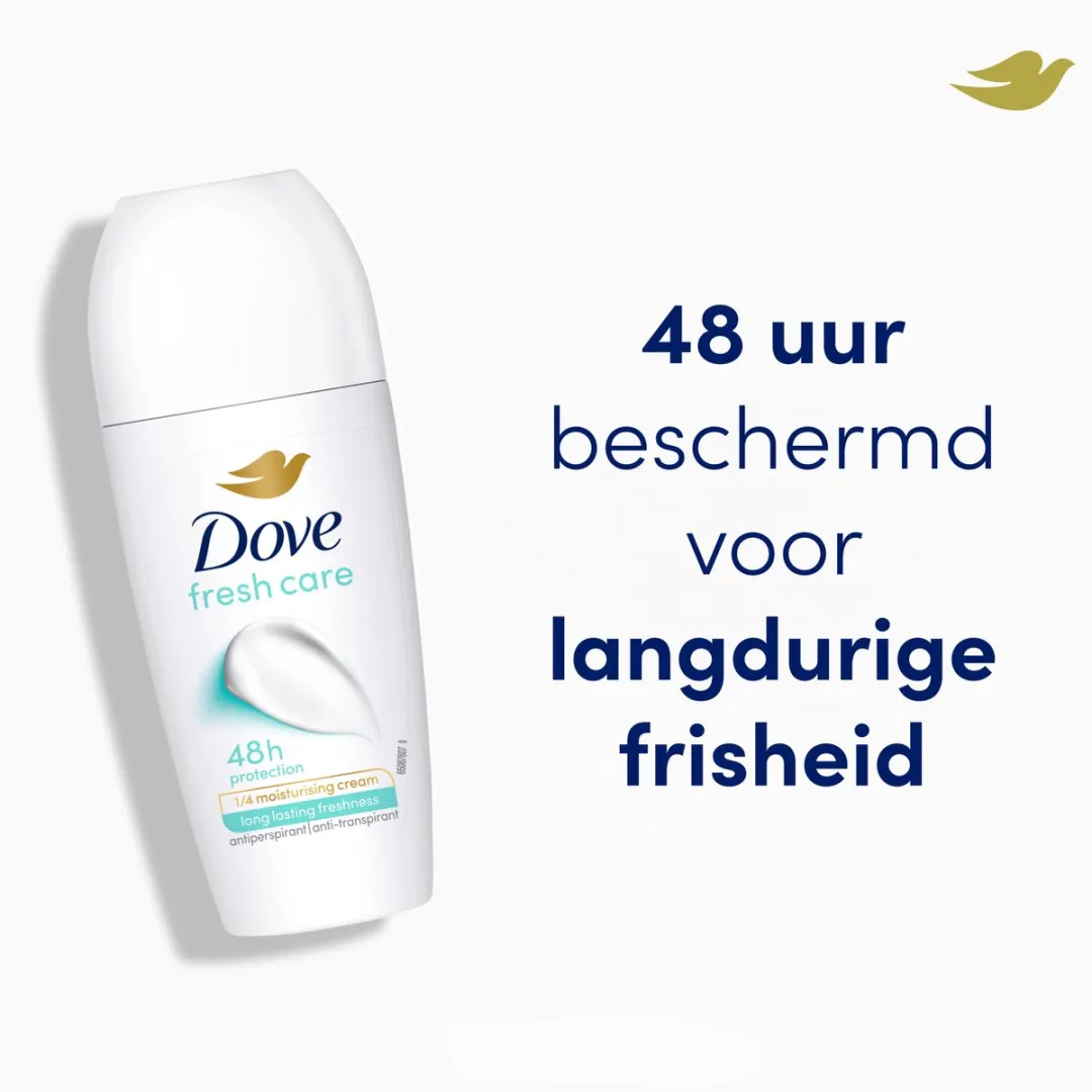 Dove Anti-Transpirant Deodorant Roller Fresh Care - 6x50ml