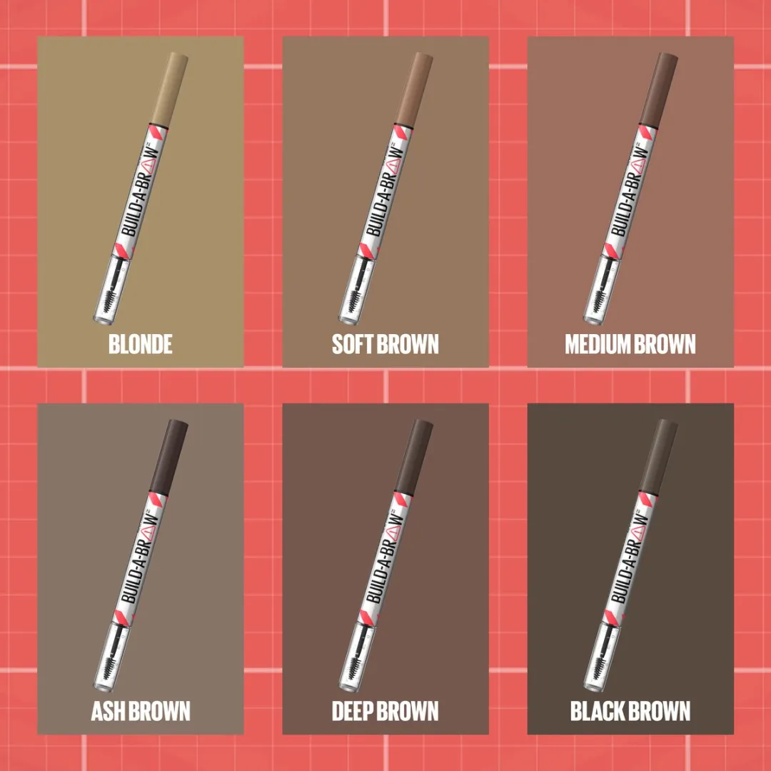 Maybelline Build-A-Brow Wenkbrauwpotlood/Gel Medium Brown - afbeelding 6 van 6