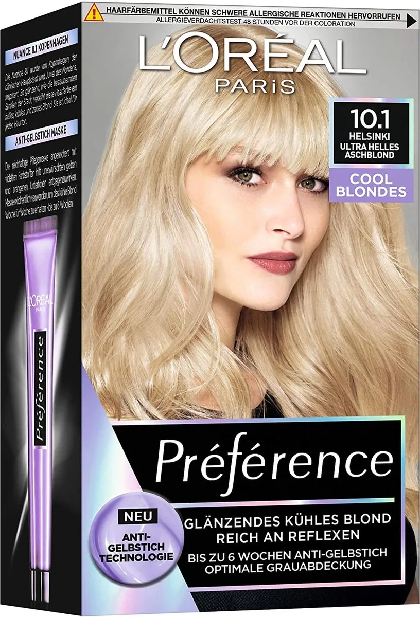 L'Oréal Paris Préférence Cool Blondes No. 10.1 Ultra Licht Asblond