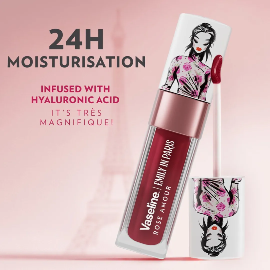 Vaseline x Emily in Paris Lip Oil Rose Amour - 4g