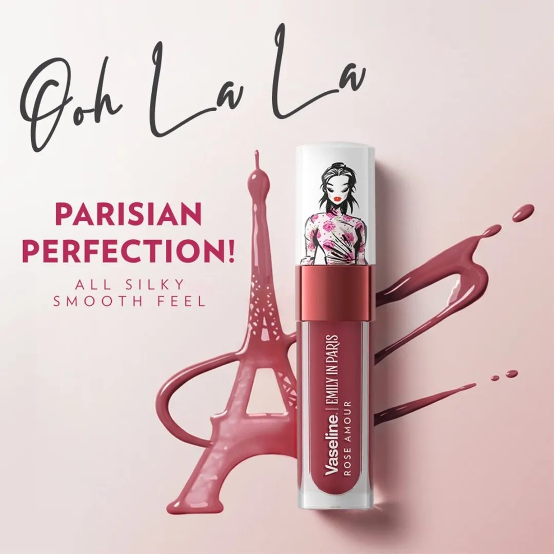 Vaseline x Emily in Paris Lip Oil Rose Amour - 4g