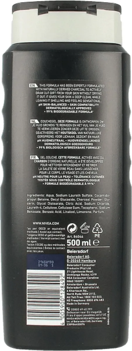 NIVEA Men Active Clean Douchegel 500ml