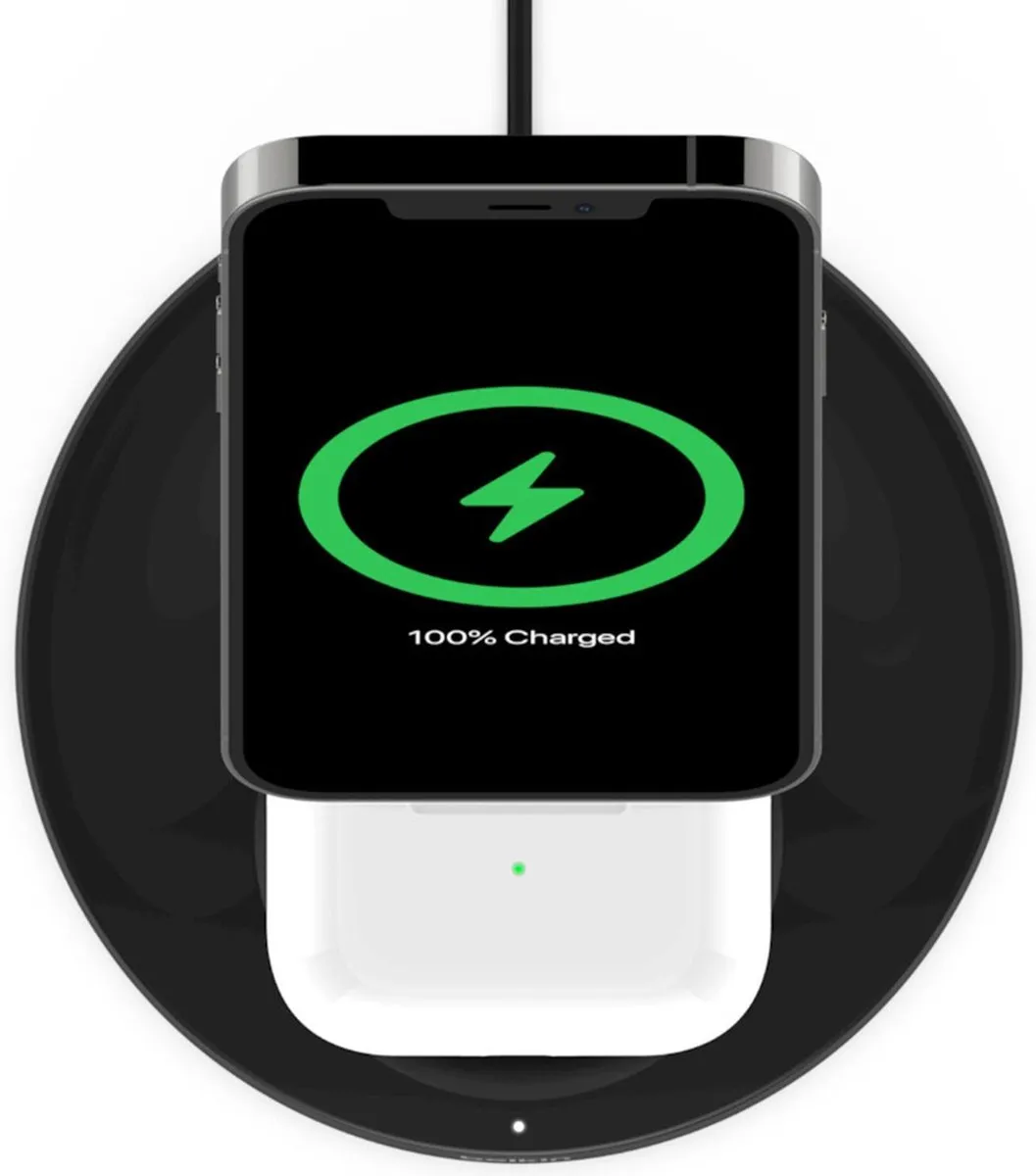 Belkin WIZ010vfBK 2-in-1 MagSafe Oplader - 15W - Zwart