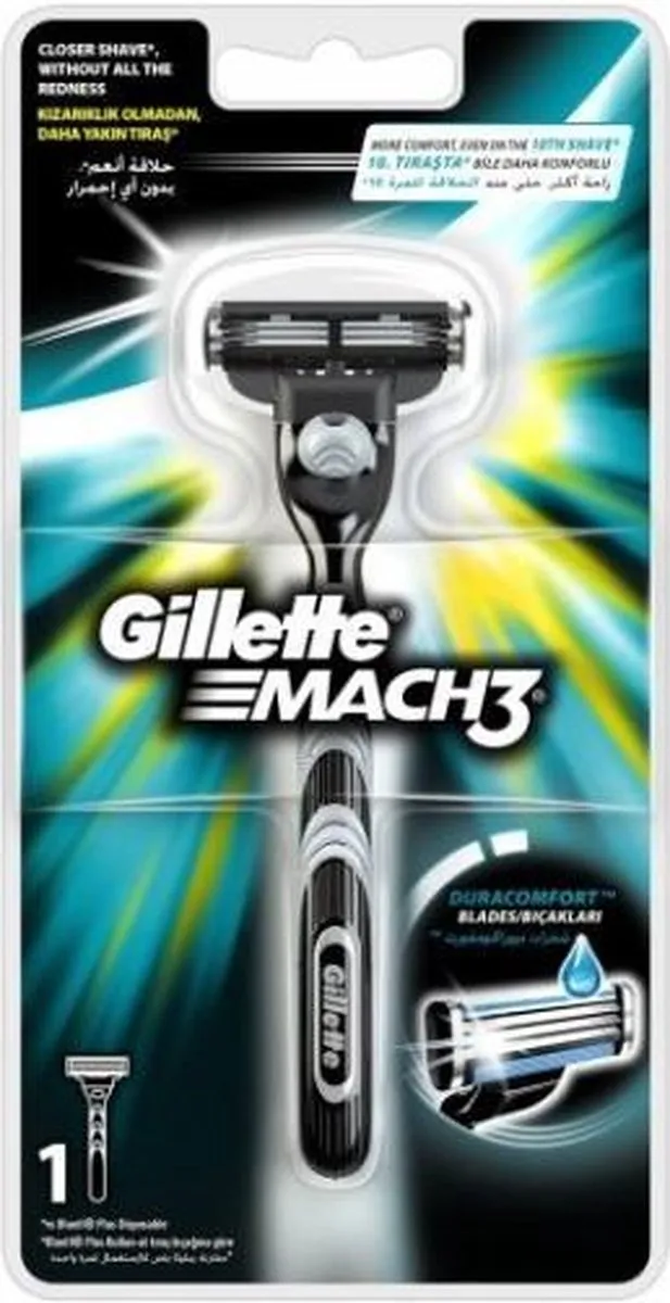 Gillette Mach3 Scheermes - Grijs & Zwart
