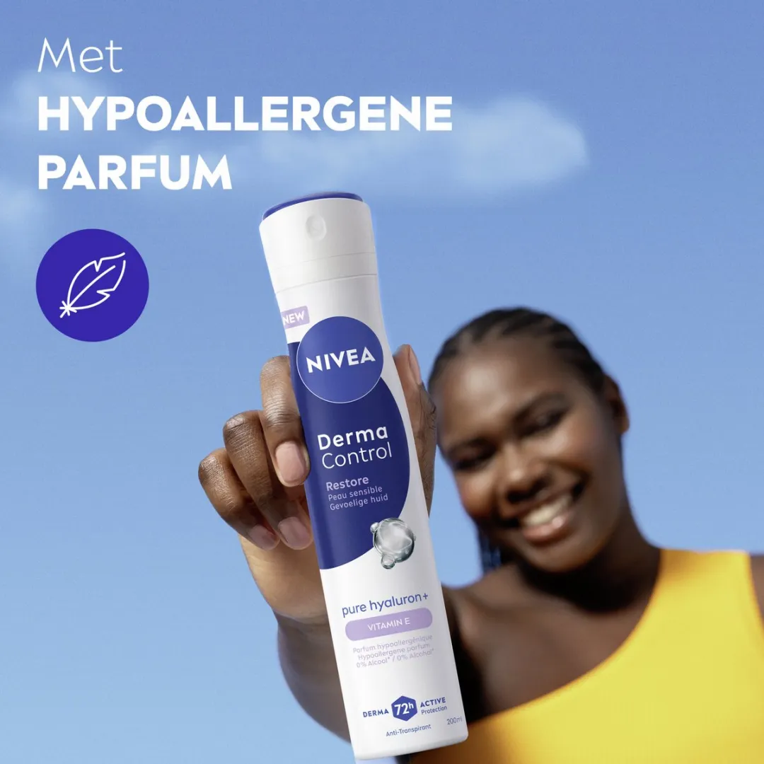 NIVEA Derma Control Restore Deodorant Spray 200ml - 6x