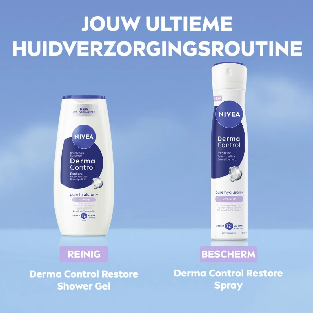 NIVEA Derma Control Restore Deodorant Spray 200ml - 6x