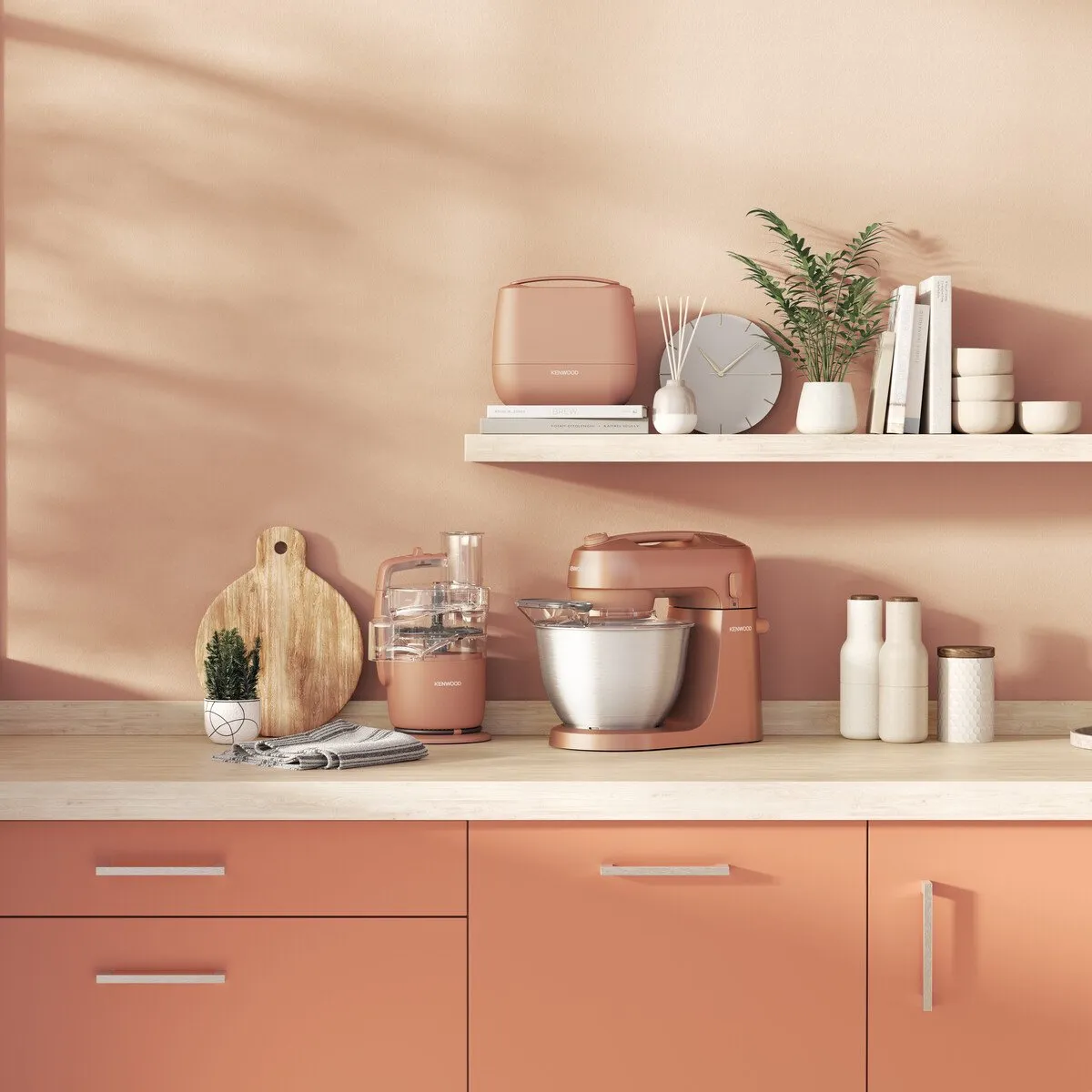 Kenwood GO KZM35.000RD - Keukenmachine - Roze - Compact - Go collectie