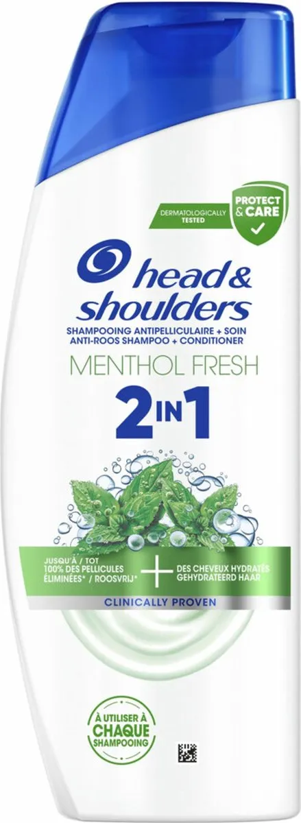 Head & Shoulders 2in1 Menthol Fresh Shampoo 300ml - afbeelding 6 van 6