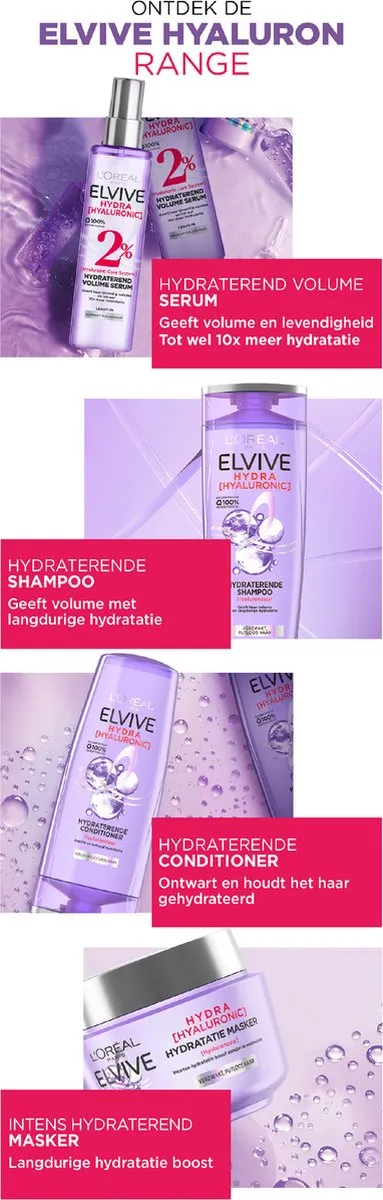 L'Oréal Paris Elvive Hydra Hyaluronic Leave-in Spray 150ml - 6 Stuks