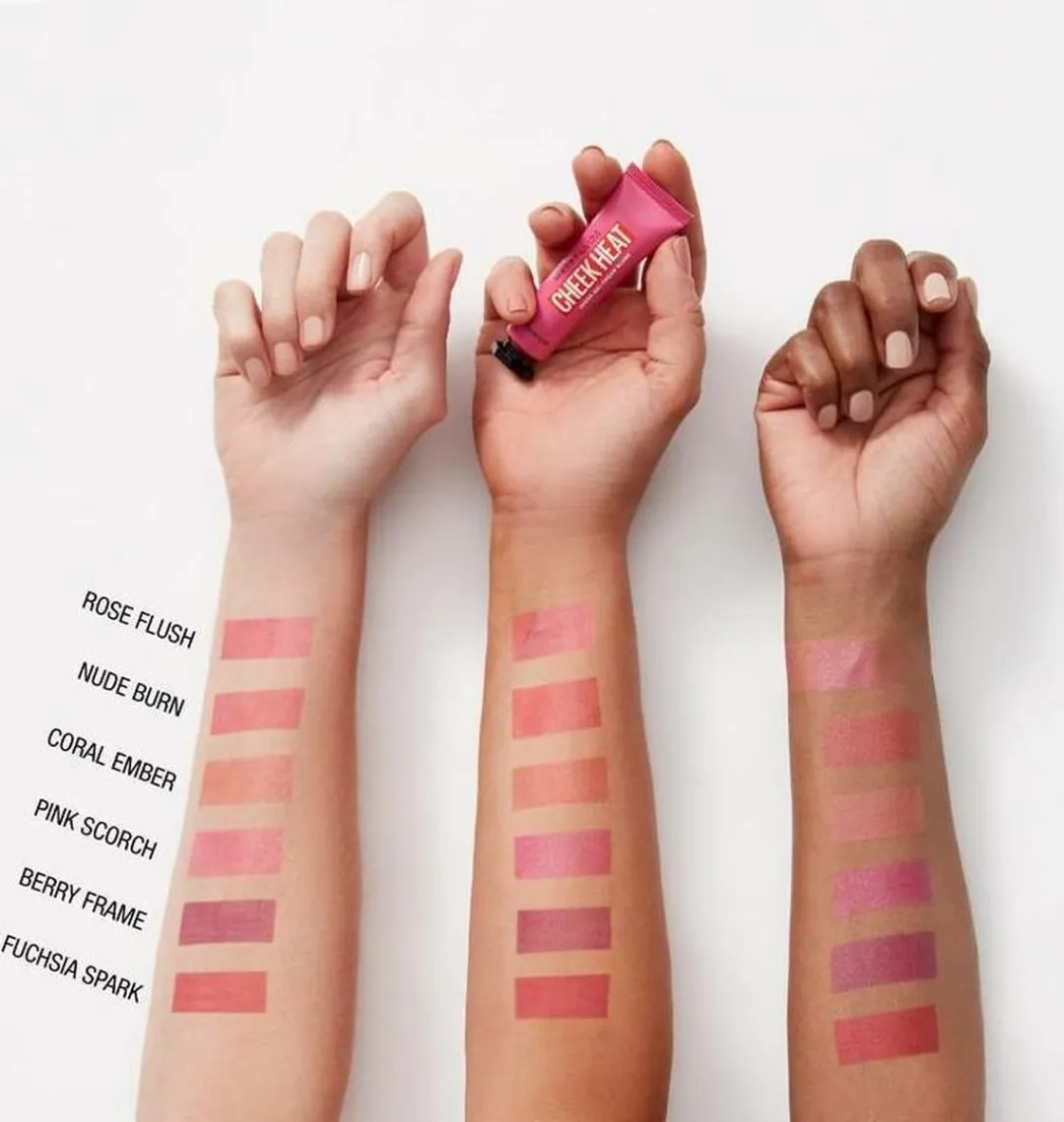 Maybelline Cheek Heat Cream Blush 20 Rose Flash - 10ml