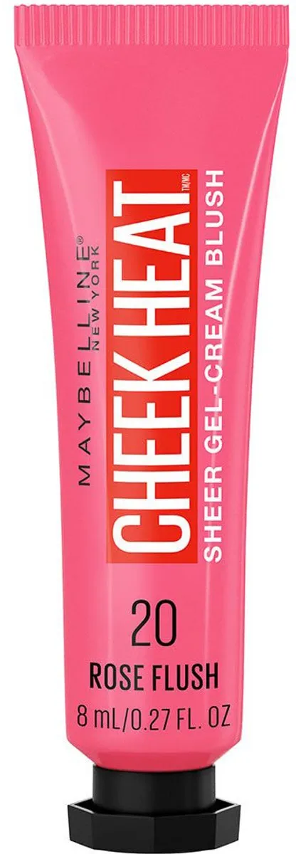 Maybelline Cheek Heat Cream Blush 20 Rose Flash - 10ml - afbeelding 6 van 6