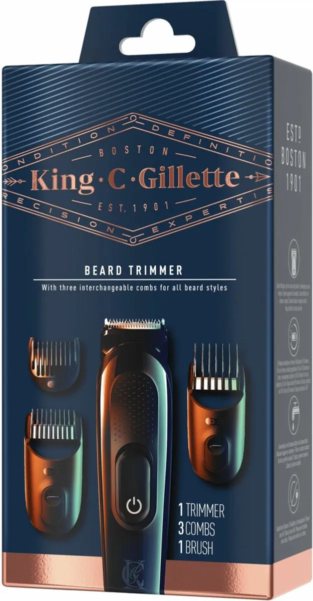 Gillette King C. Gillette Draadloze Baardtrimmer