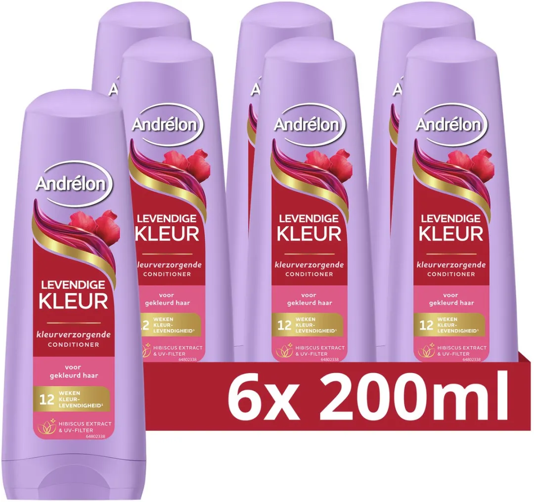 Andrélon Conditioner Levendige Kleur 6x200ml