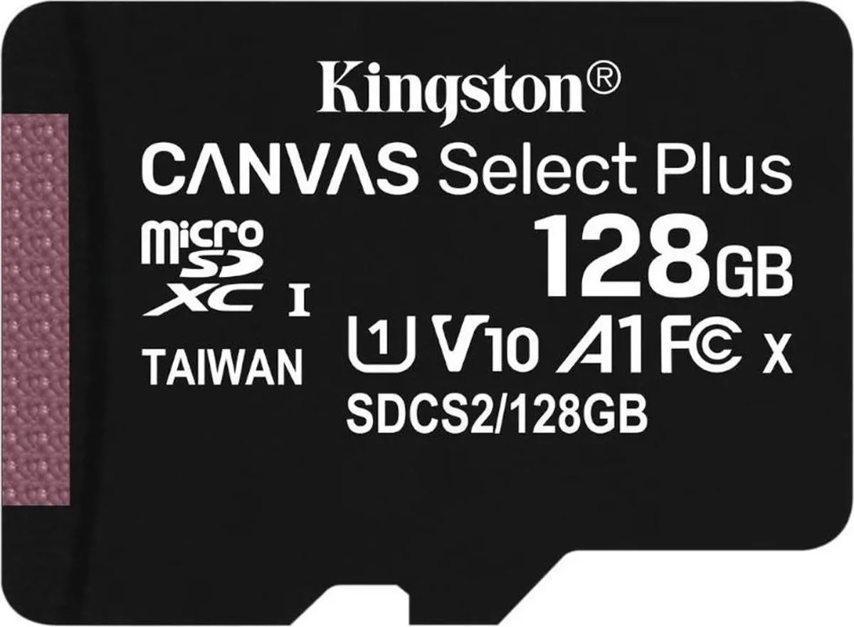 Kingston Micro SD Kaart 128GB Class 10