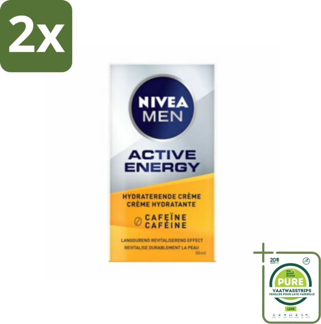 NIVEA MEN Active Energy Gezichtscrème Cafeïne 100ml