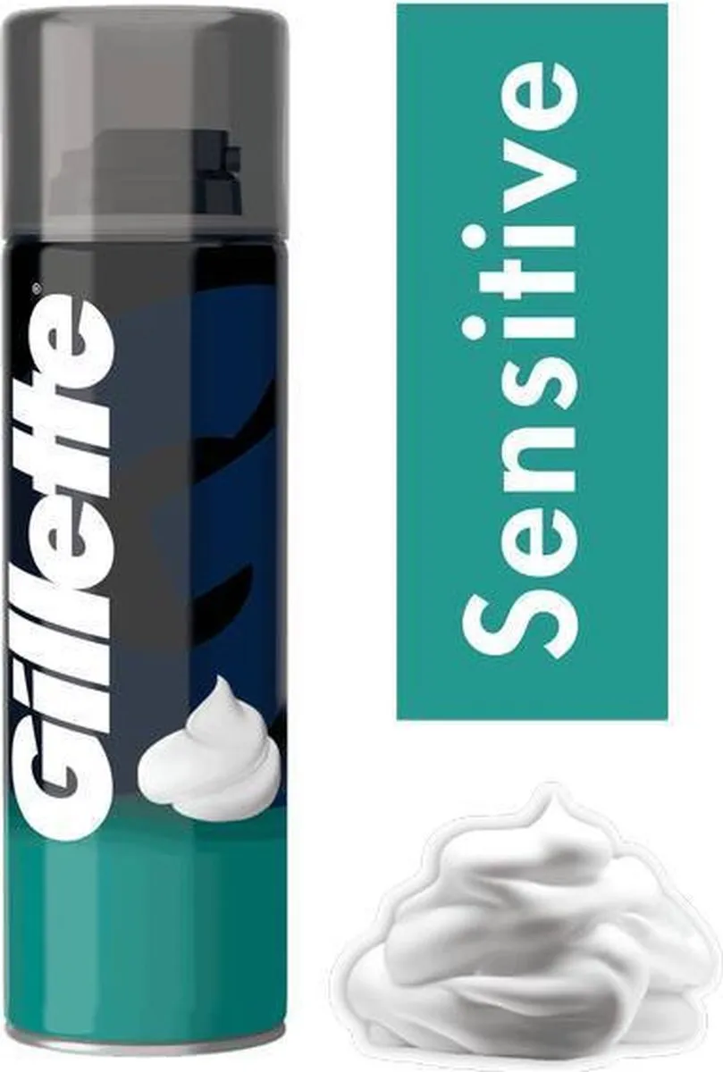 Gillette Scheerschuim Gevoelige Huid 200ml - 6 Stuks