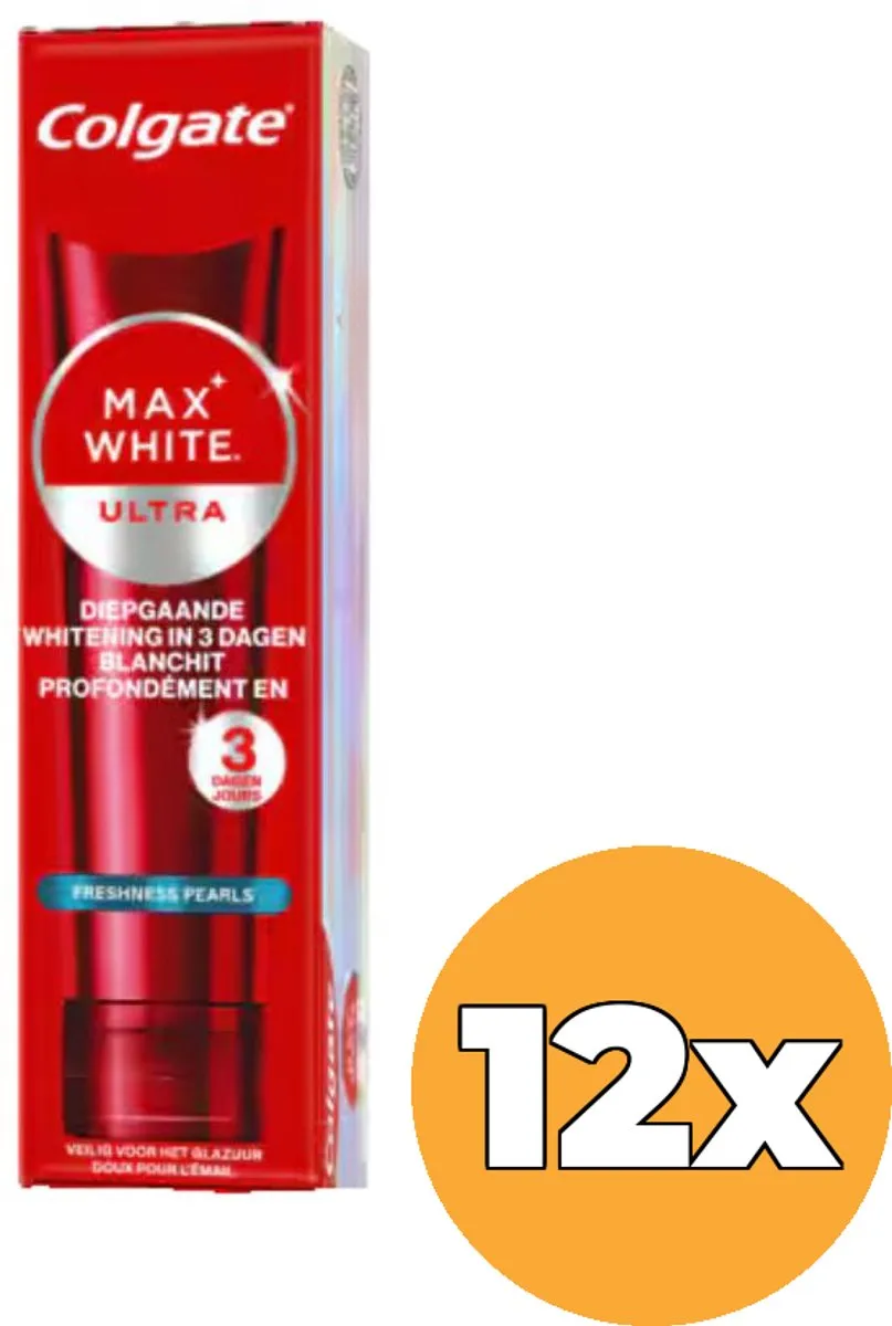 Colgate Max White Ultra Freshness Pearls Tandpasta - 12x75ml