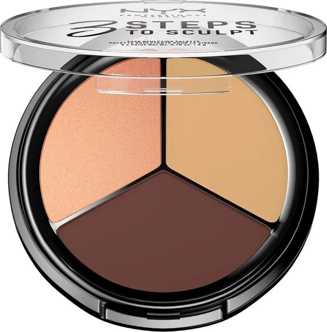NYX PMU 3 Steps to Sculpt Palette Medium 3STS03 - 15g