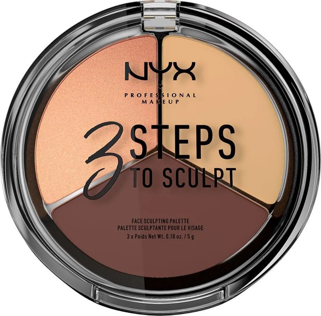 NYX PMU 3 Steps to Sculpt Palette Medium 3STS03