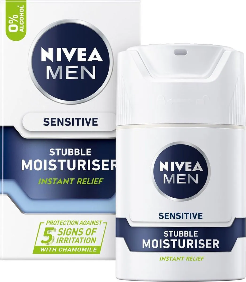 NIVEA MEN Sensitive Stubble Dagcrème 50ml - afbeelding 2 van 6