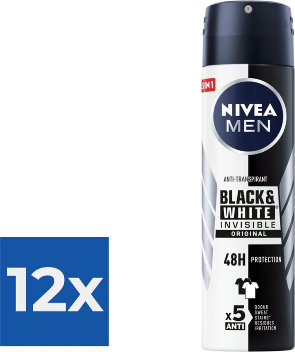 NIVEA Men Invisible Deodorant Spray 150ml