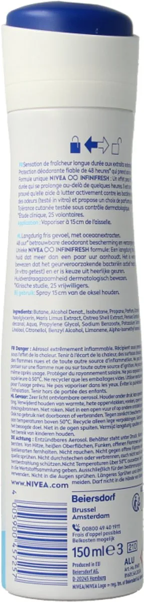 NIVEA Fresh Natural Deo Spray 150ml