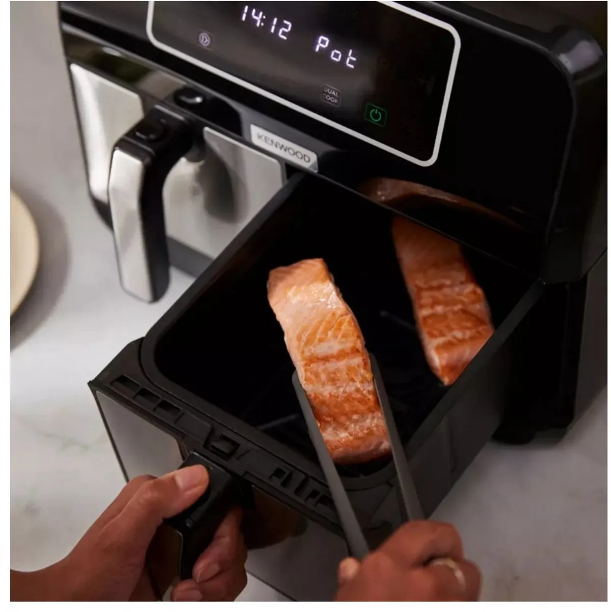 Kenwood HFM20.000MB Dubbele Heteluchtfriteuse 8L - 1700W - Zwart