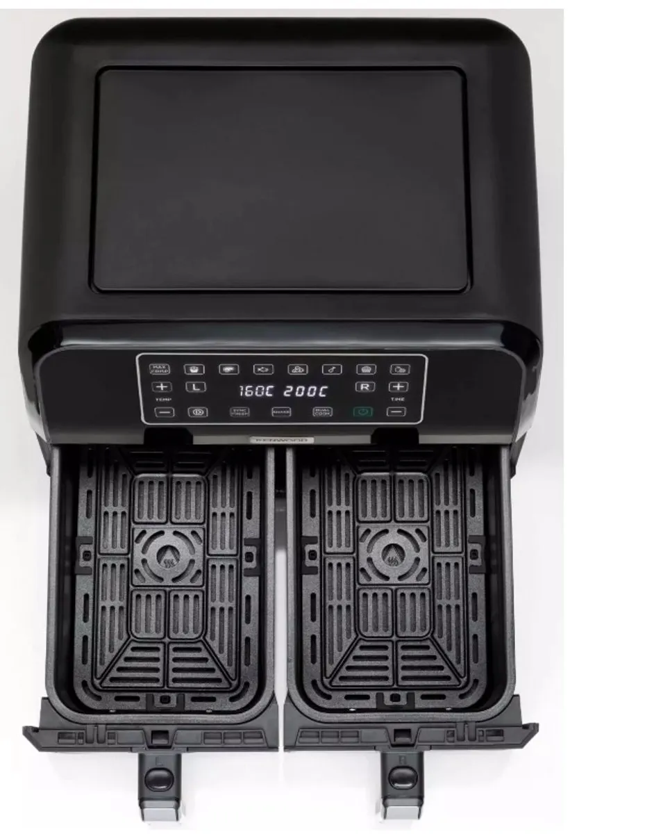 Kenwood HFM20.000MB Dubbele Heteluchtfriteuse 8L - 1700W - Zwart