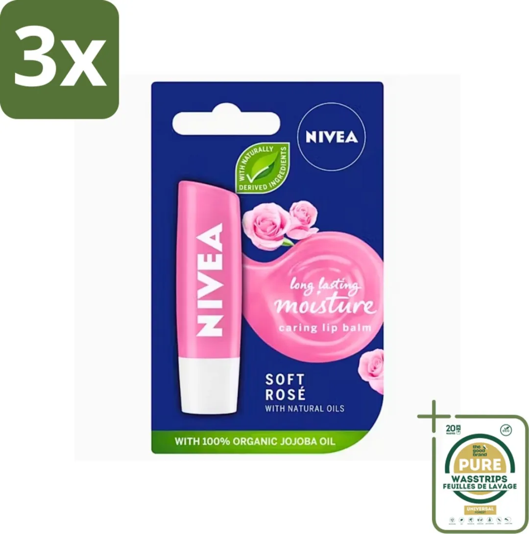 NIVEA Lippenbalsem Soft Rose 5,5g
