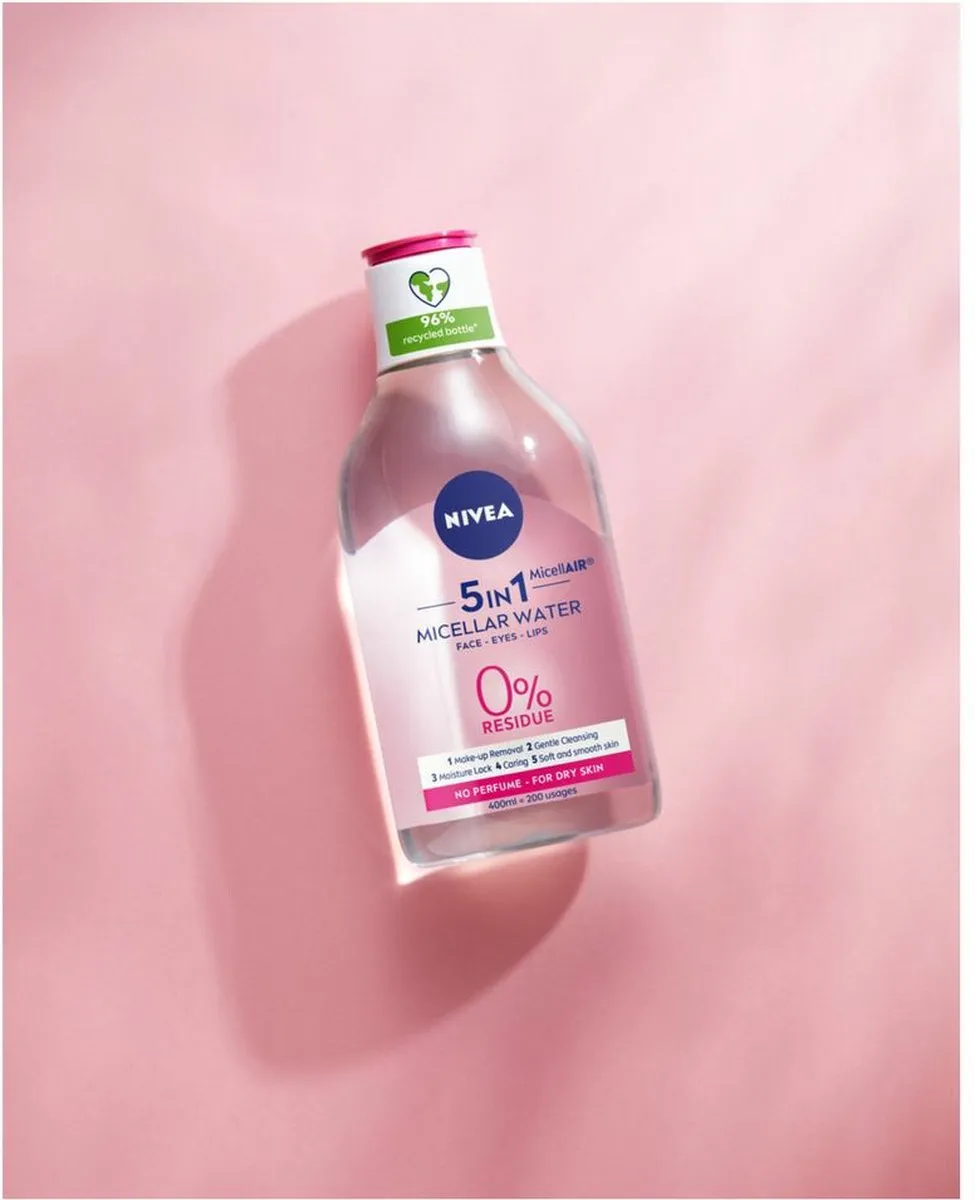 NIVEA 0% Residu Micellair Water Droge Huid - 3x400ml