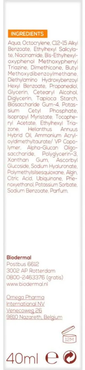 Biodermal Gezicht Anti Age Zonnecrème SPF 30 - 80ml