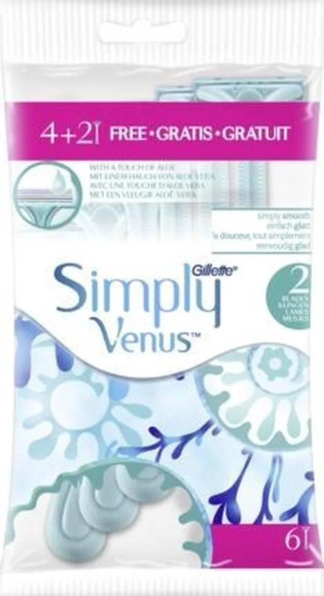 Gillette Venus Simply Venus Wegwerpmesjes 6 Stuks