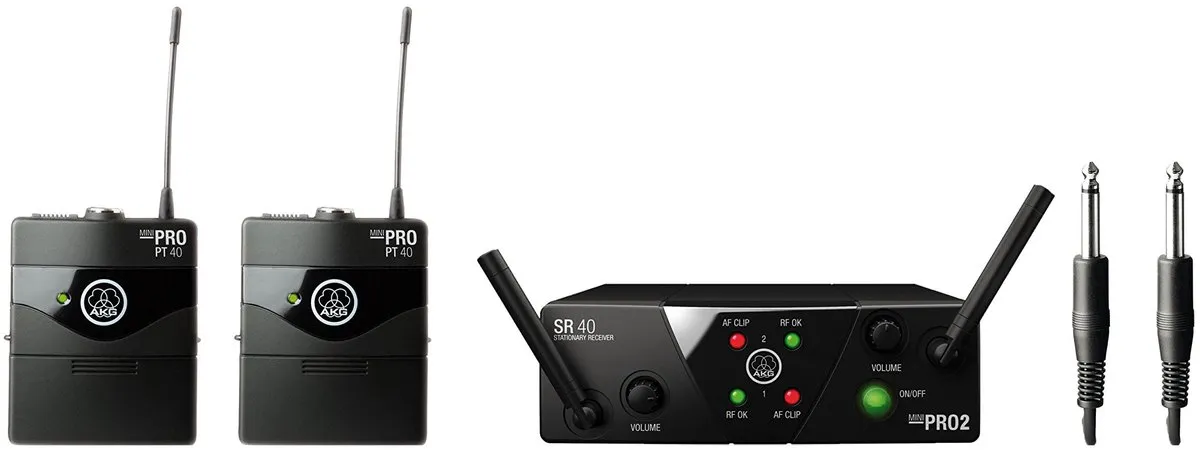 AKG WMS40 Mini Dual Draadloos Instrumentensysteem