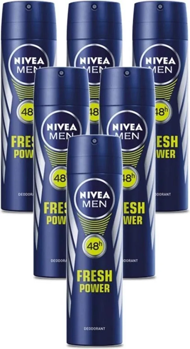NIVEA Men Deodorant Fresh Power - 6x150ml
