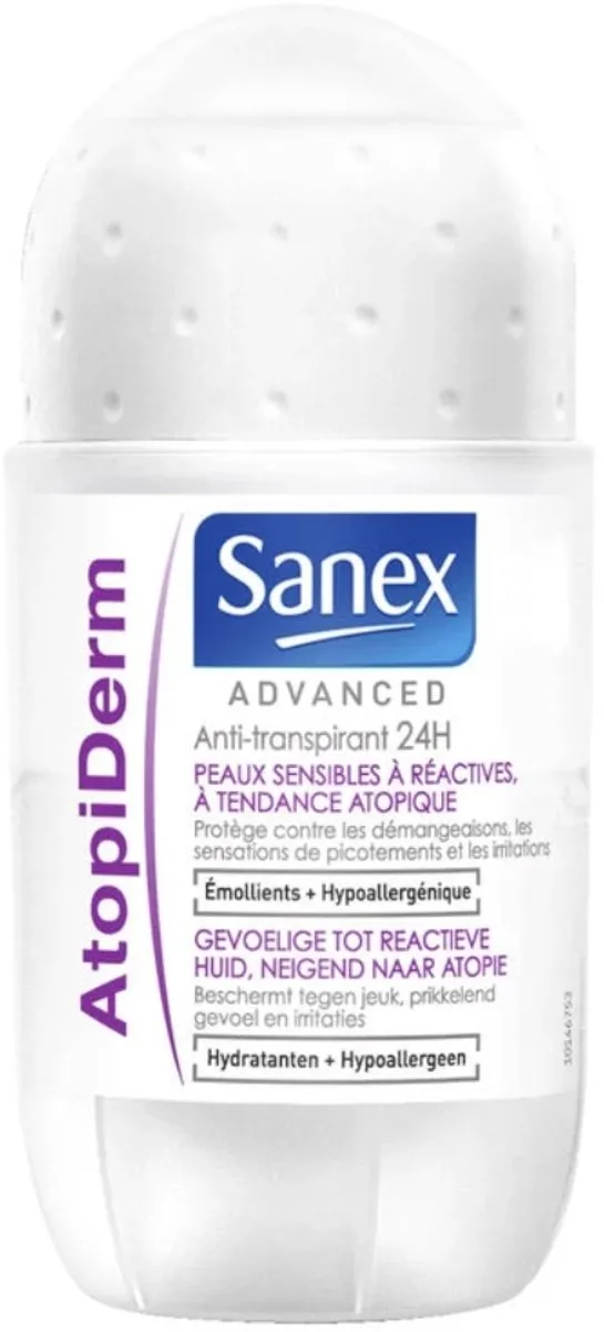 Sanex Advanced Gevoelig Deodorant Roller 200ml - 4 Stuks