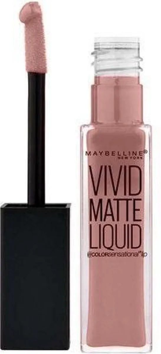 Maybelline Vivid Matte Liquid Lippenstift 07 Blushing Beige - afbeelding 6 van 6