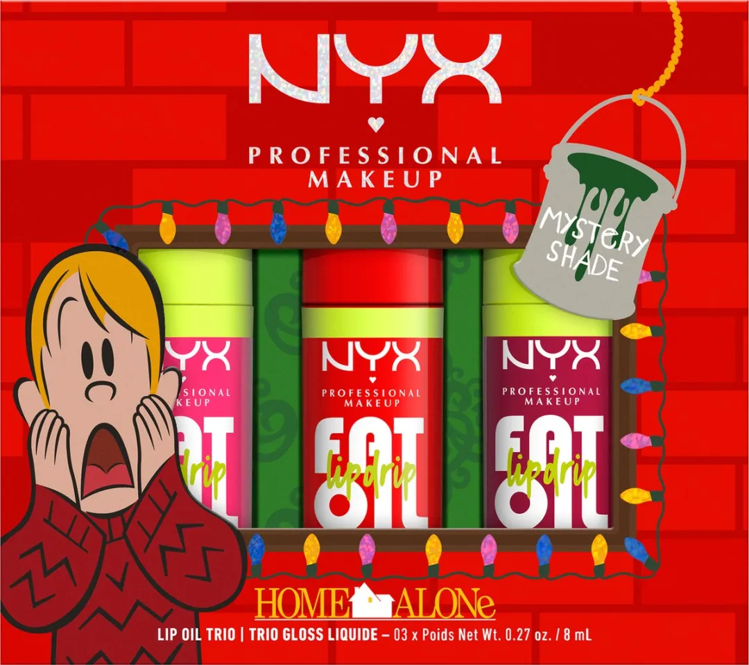 NYX Professional Makeup Home Alone Fat Oil Lip Drip Trio - 3x Lipgloss 4.8ml