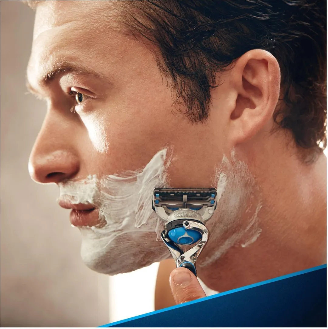 Gillette Fusion ProGlide Power Scheermesjes 8 Stuks - Zwart/Oranje
