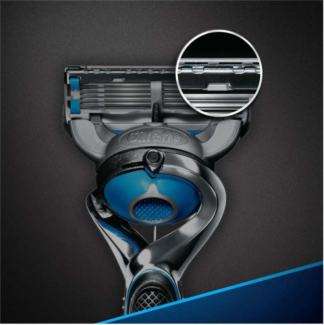 Gillette Fusion ProGlide Power Scheermesjes 8 Stuks - Zwart/Oranje - afbeelding 6 van 6