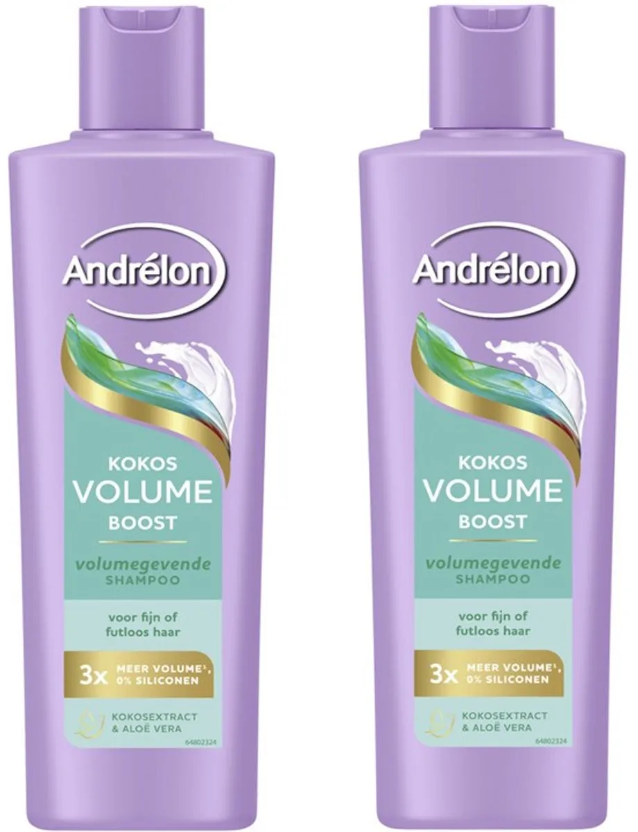 Andrélon Kokos Volume Boost Shampoo 2x250ml